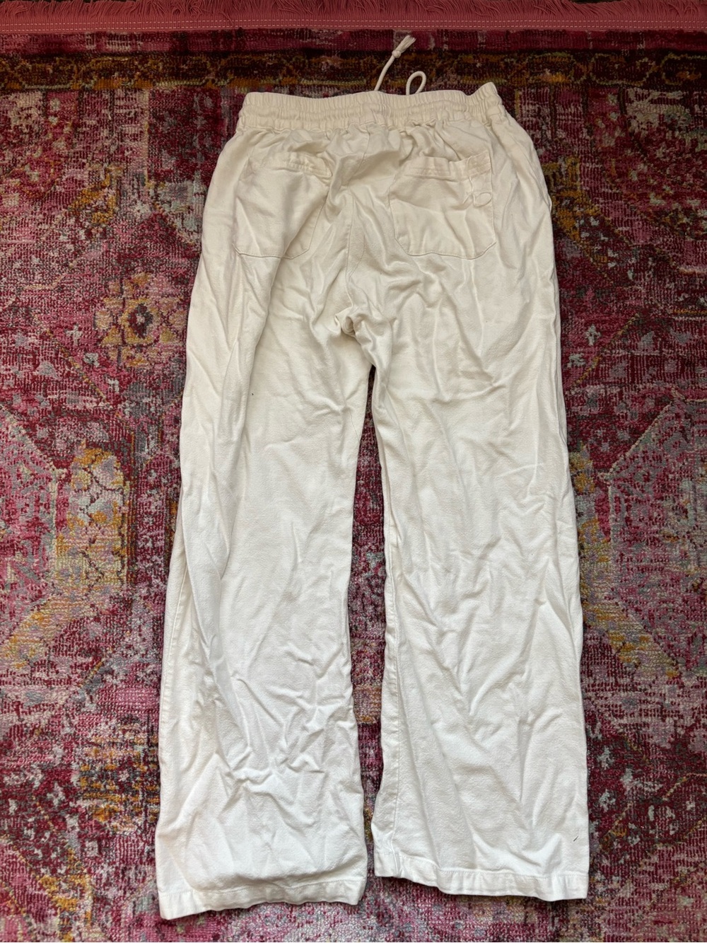 Brandy Melville cream/white linen trousers!!